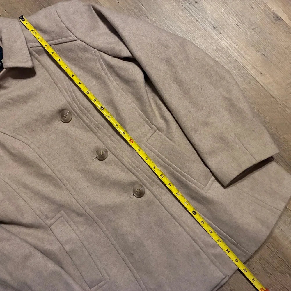 London Fog Women's Beige-Tan Wool-Blend Coat